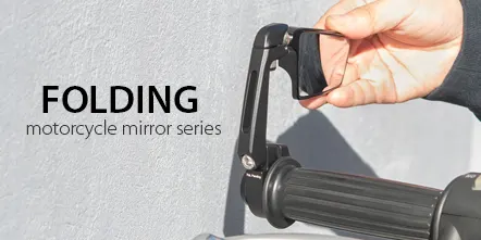 Folding motorcycle mirror series