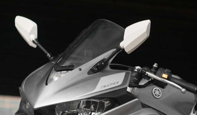KiWAV Hawk sportsbike motorcycle mirrors