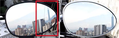 Aspheric convex mirrors lens VS no aspheric mirror lens