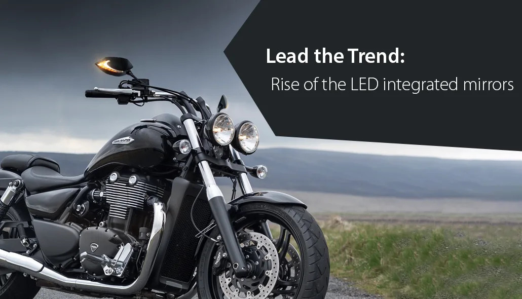 How to Install Integrated LED Turn-Signal Driving-Light Motorcycle Mirrors