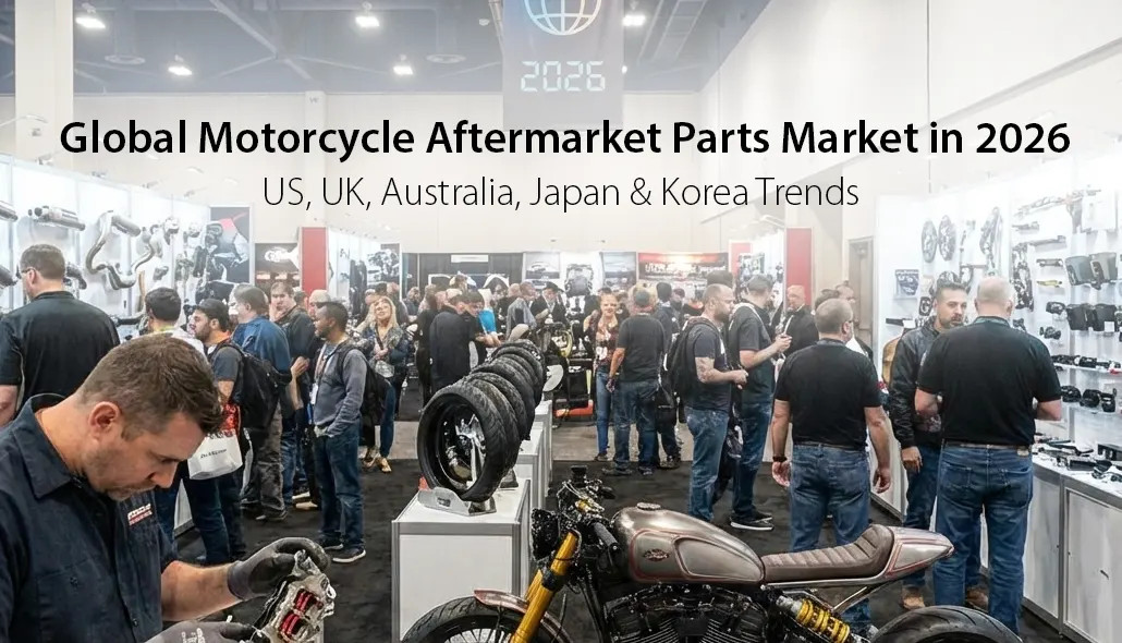 Global Motorcycle Aftermarket Parts Market 2026: US, UK, Australia, Japan & Korea Trends