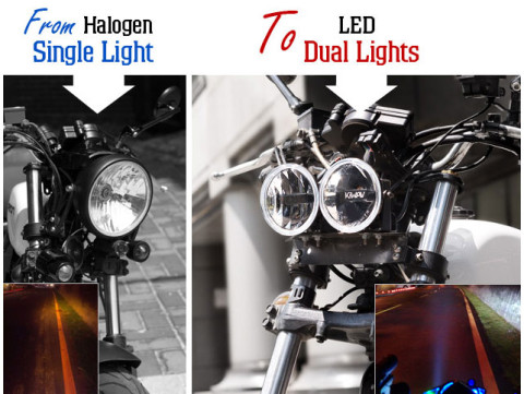 How to replace your motorcycle headlights? Motorcycle custom guide - DIY your bike lights like no others