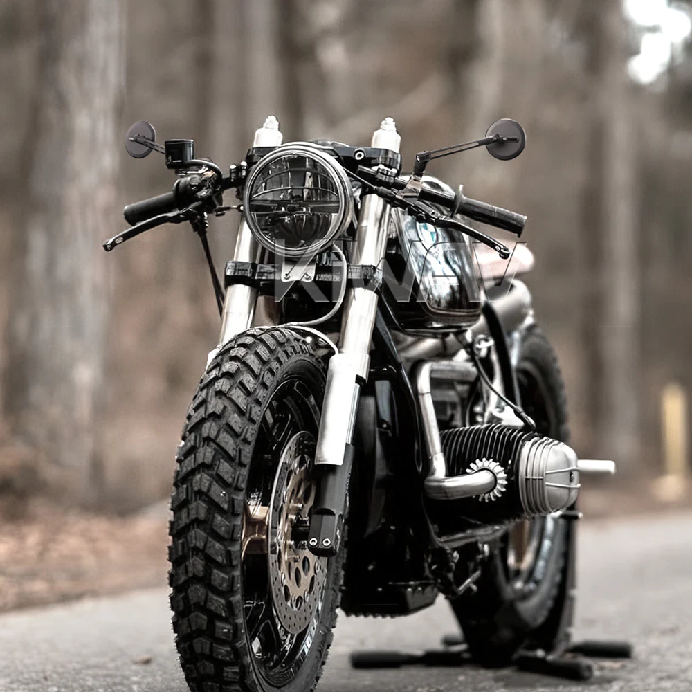 Ojo motorcycle mirrors on a BMW R100