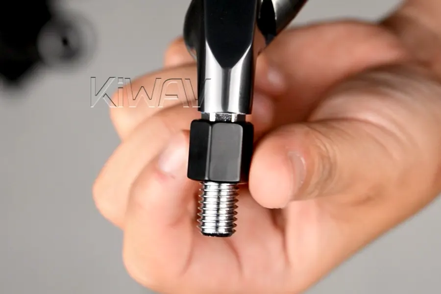 Hand-thread the jam nut.