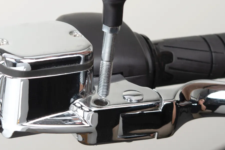 Insert the now-integrated mirror stud through the perch hole.
