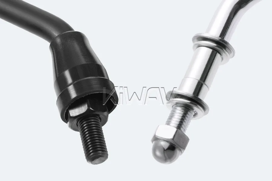 Motorcycle mirror end: Threaded Stud