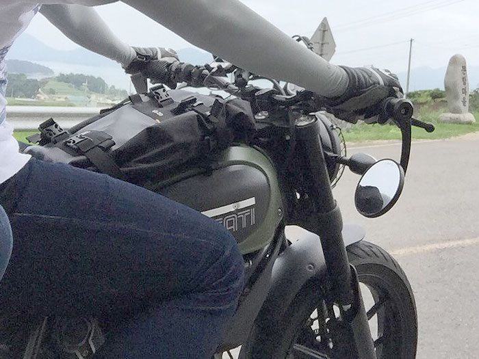 Riding with the Eclipse bar end mirrors