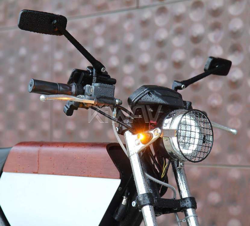 ロードとネイキッド: バイクミラー クラシックプラス 黒 M10 5/16