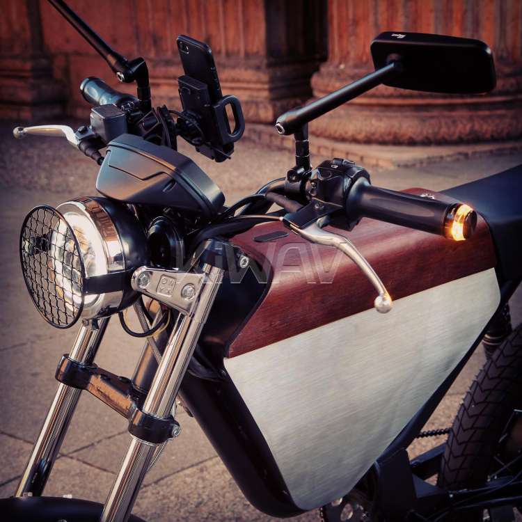 べスパ用: バイクミラー クラシックプラス 黒 大抵の近代ベスパ用 GTS