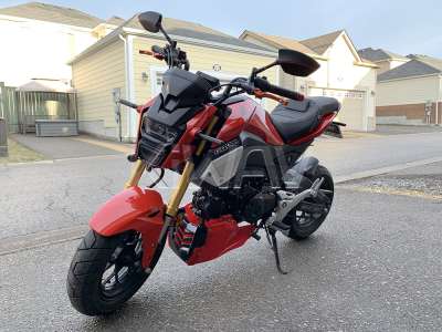 製品一覧: バイクミラー レッドライン 黒と赤い線 M8 スクーターに汎用