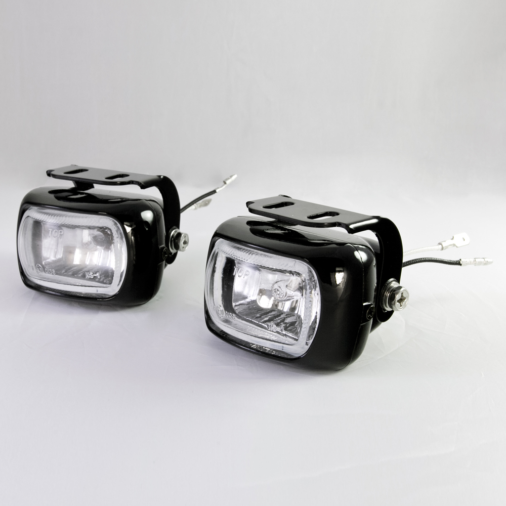 Sirius NS-1 sqaure fog light lamp die-cast aluminum housing black Halogen bulb-H3 12V 55W for motorcycle and car