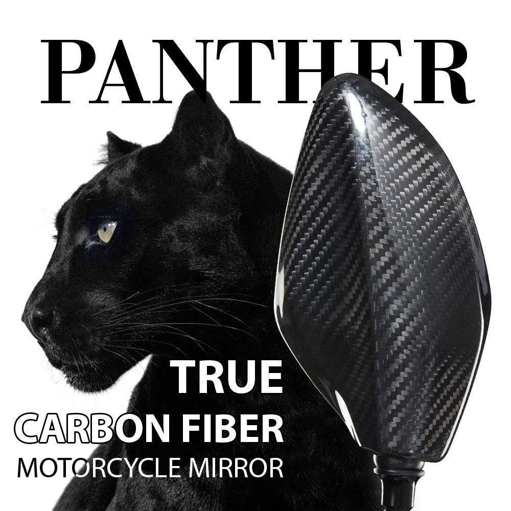 Panther 100% carbon fiber for 8mm/10mm mirror thread