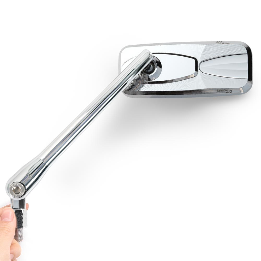 Modern chrome mirror for 10mm motorcycle & Harley | KiWAV