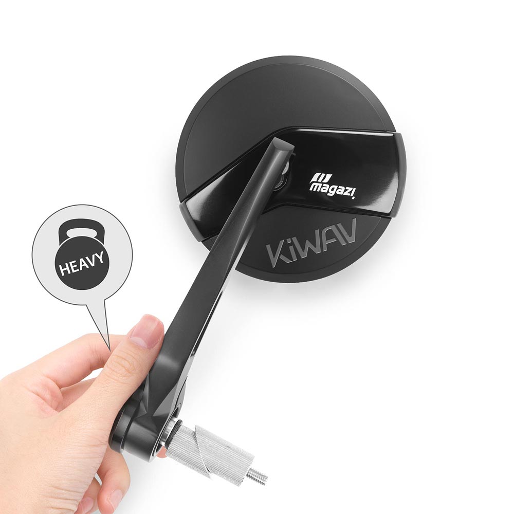 Universal 8mm Rear View Side Mirrors For Harley Touring Road King Street Glide E - Foto 3