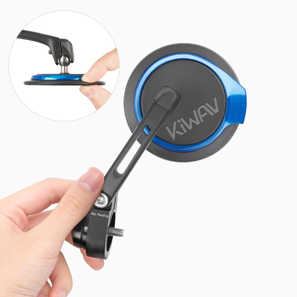 Aura blue bar end mirrors compatible for some Vespa models, GTS/ GTV/ GT