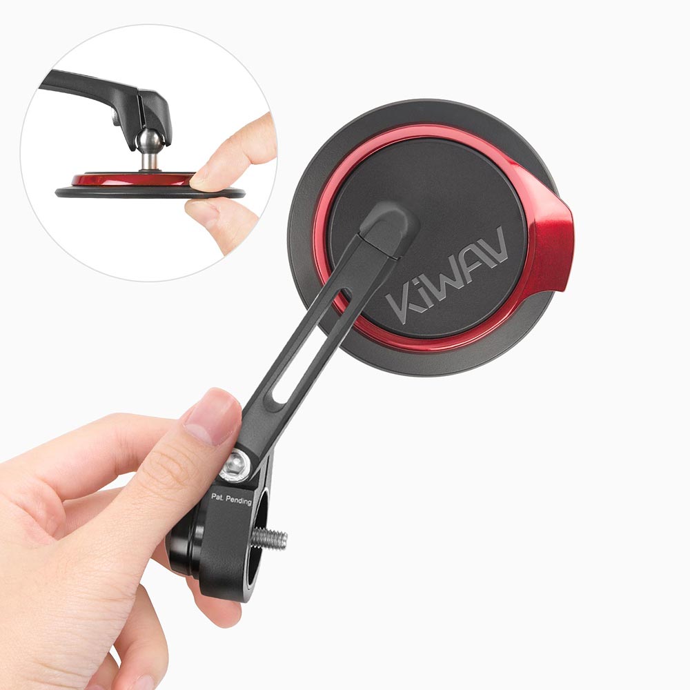 Aura red bar end mirrors compatible for some Vespa models, GTS/ GTV/ GT
