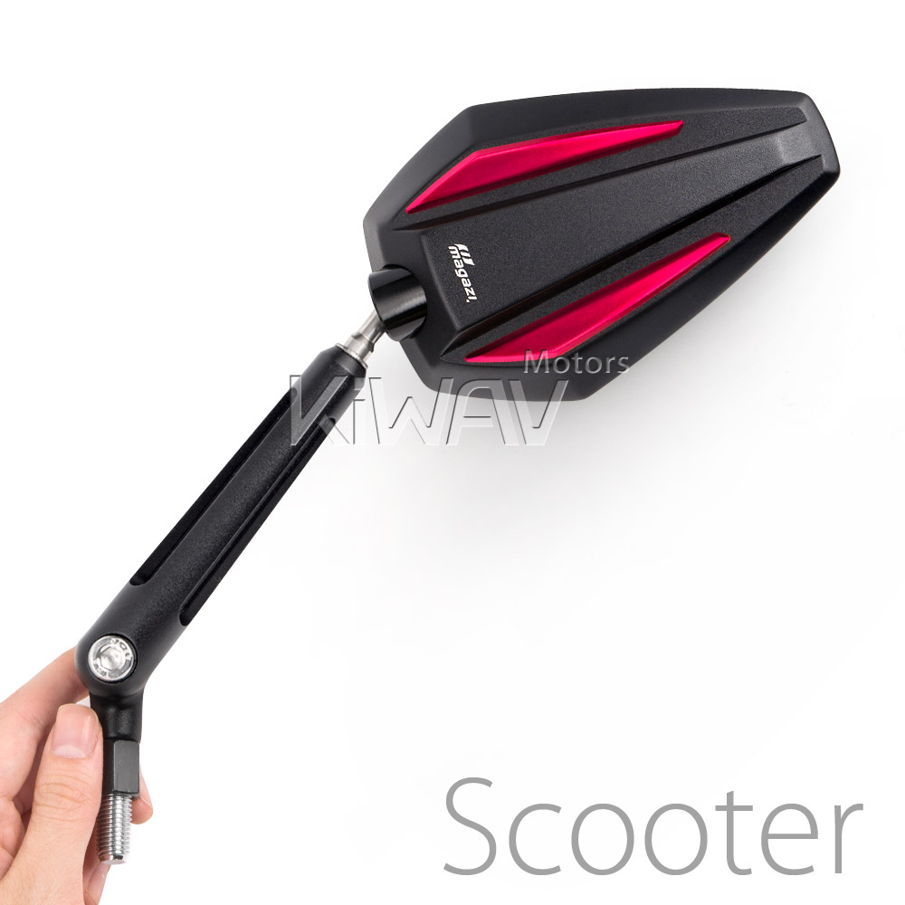 Achilles red mirrors for scooter