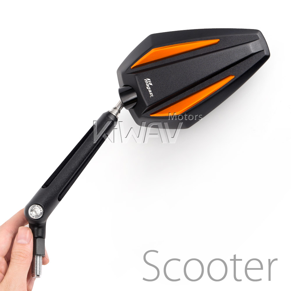 Achilles orange mirrors for scooter