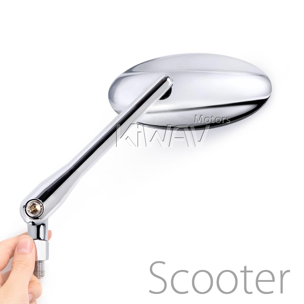 Ultra chrome mirrors for scooter