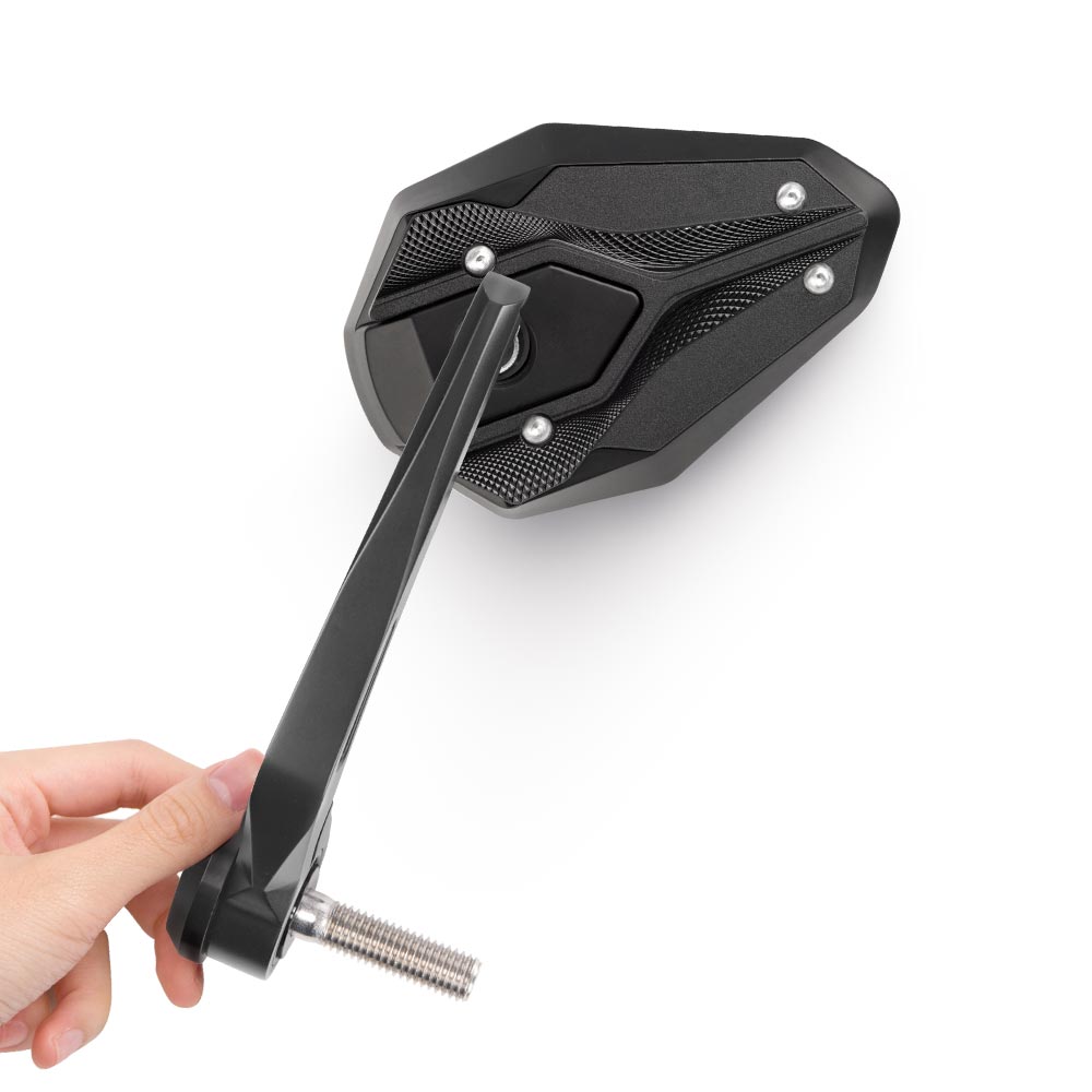 ViperII black bar end mirrors compatible with BMW