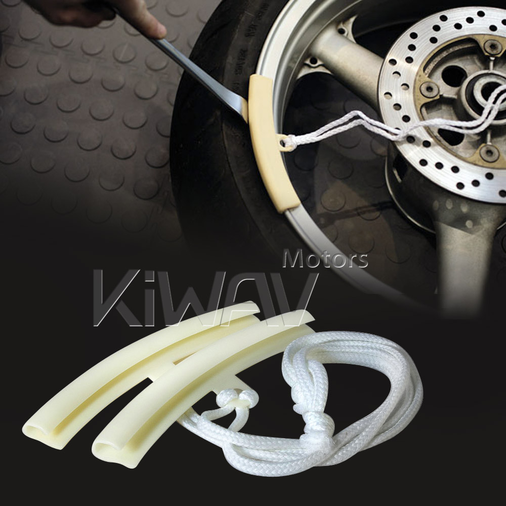 motorcycle wheel rim protector remove/fit/change tire reduce damage KiWAV motion pro