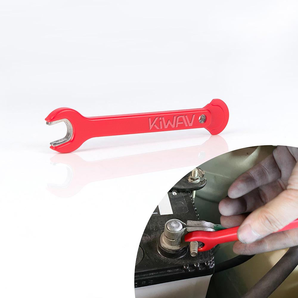 10mm battery terminal insulated wrench red