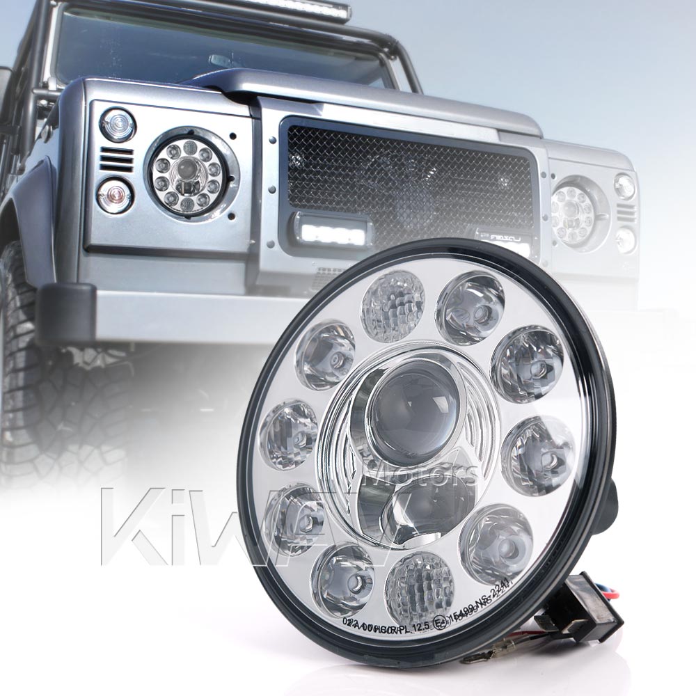 LED headlight 7 inch H6024 chrome reflector for car