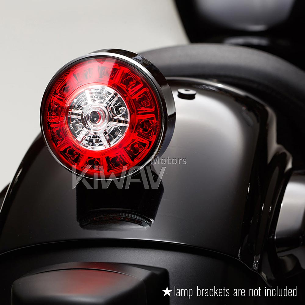 Motorcycle LED round tail light/brake light universal fit
