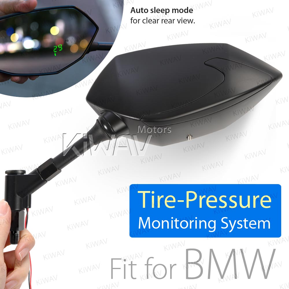 TPMS with Buck black mirrors compatible with BMW