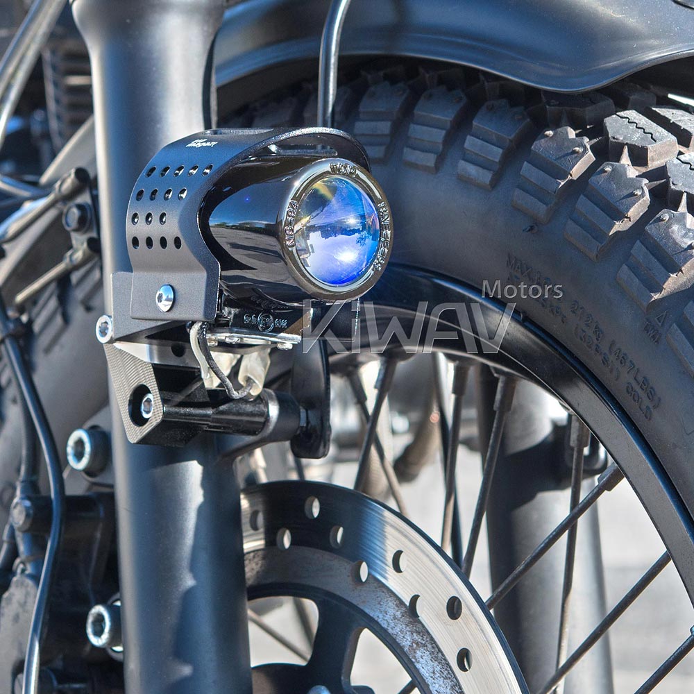 motorcycle fish-eye round 12V 55W fog light with a bracket