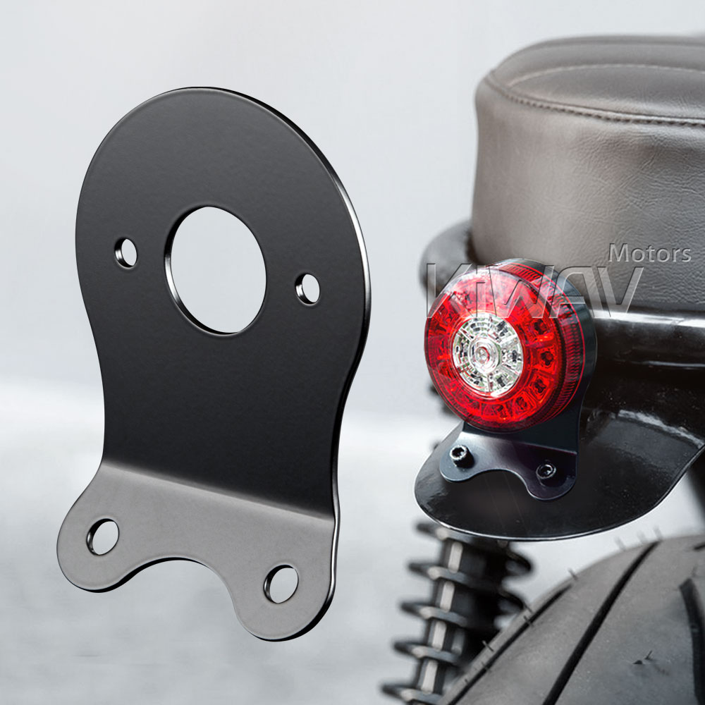 tail light mounting bracket black with 2 Hex nuts & caps