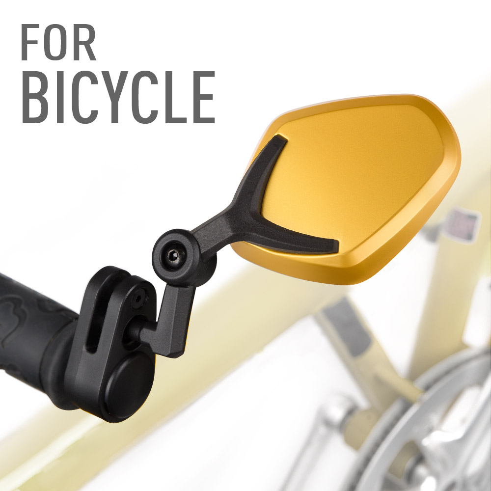 Petal golden bar end mirrors for bicycle