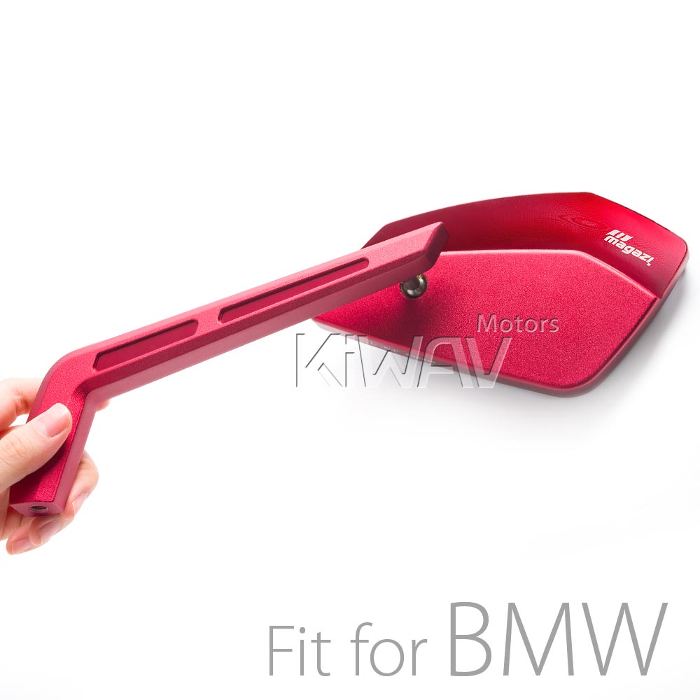 Cleaver CNC aluminum mirrors red mirrors compatible with BMW