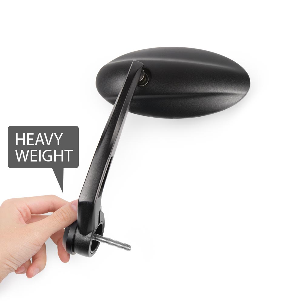 Ultra heavy weight bar end mirrors