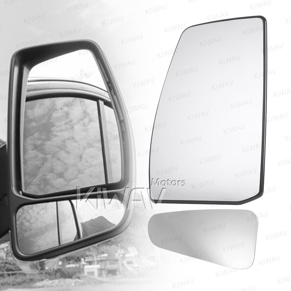 aftermarket OEM replacement side mirror glass compatible with Ford Transit/Tourneo Custom (TTF) 2012~