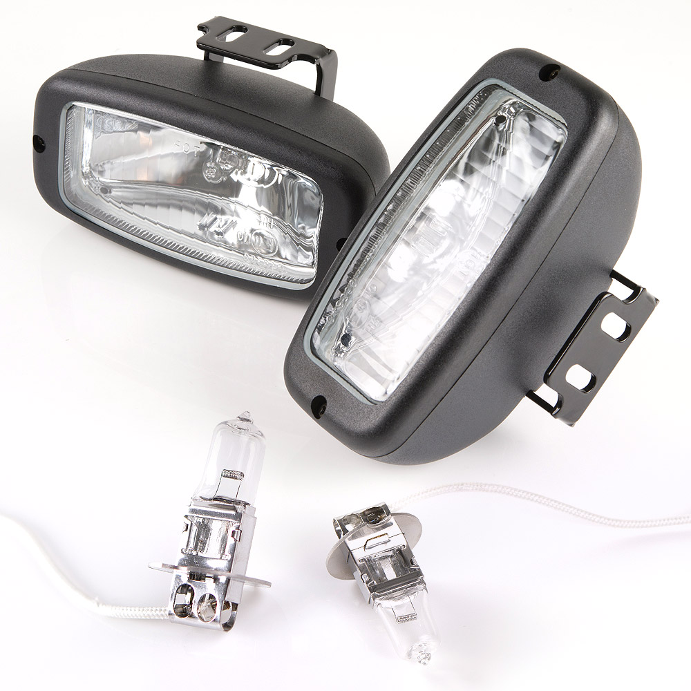 Sirius NS11D Driving Lamps Lights Halogen bulb H3 12V 55W + amber H3 bulbs x pair