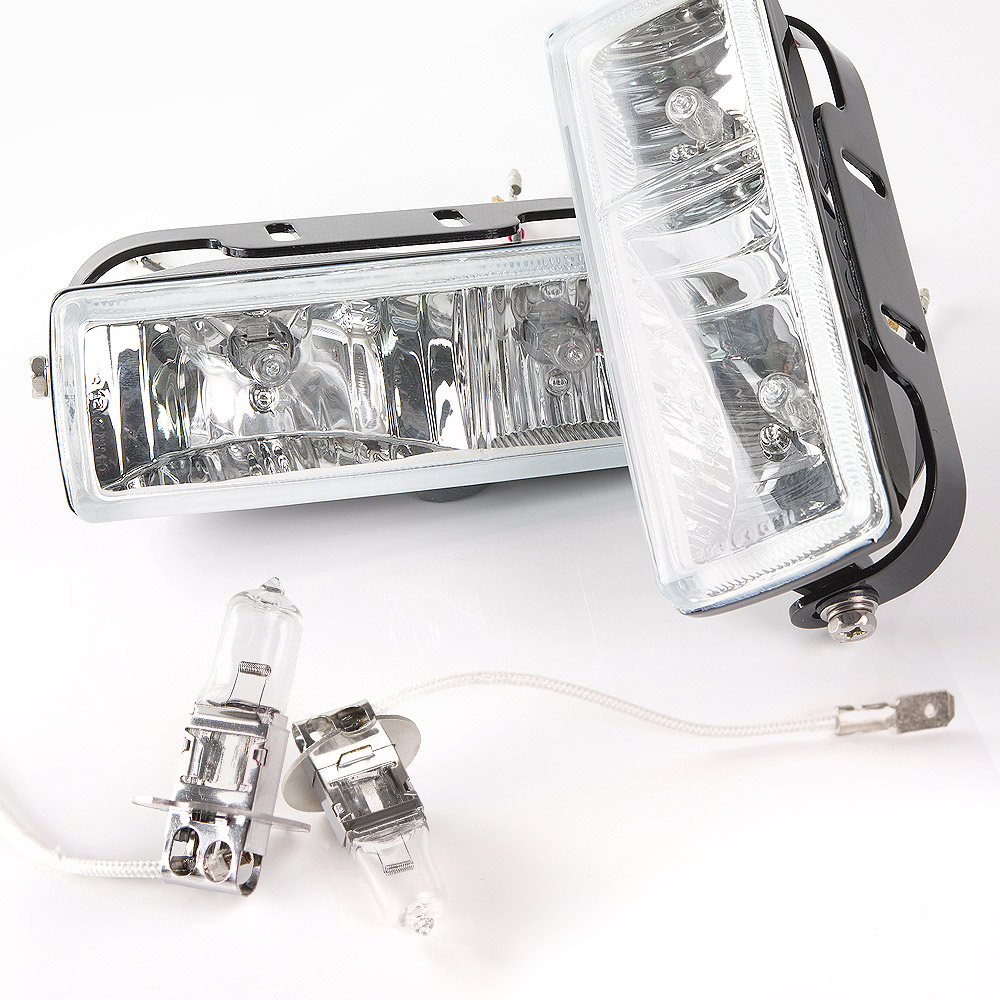 Sirius NS-159 Dual Fog & Driving Lamps + amber H3 bulbs x pair