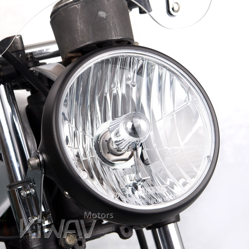 Headlight | Headlamp | Halogen| HB2 Halogen bulb | 12V | 55W/60W | Cruiser | Harley | Yamaha | Honda | Kawasaki | Suzuki | Victory | Triumph | royal-enfield | Vintage | Café | Universal | chopper , bobber, brat, side mount, Taiwan made