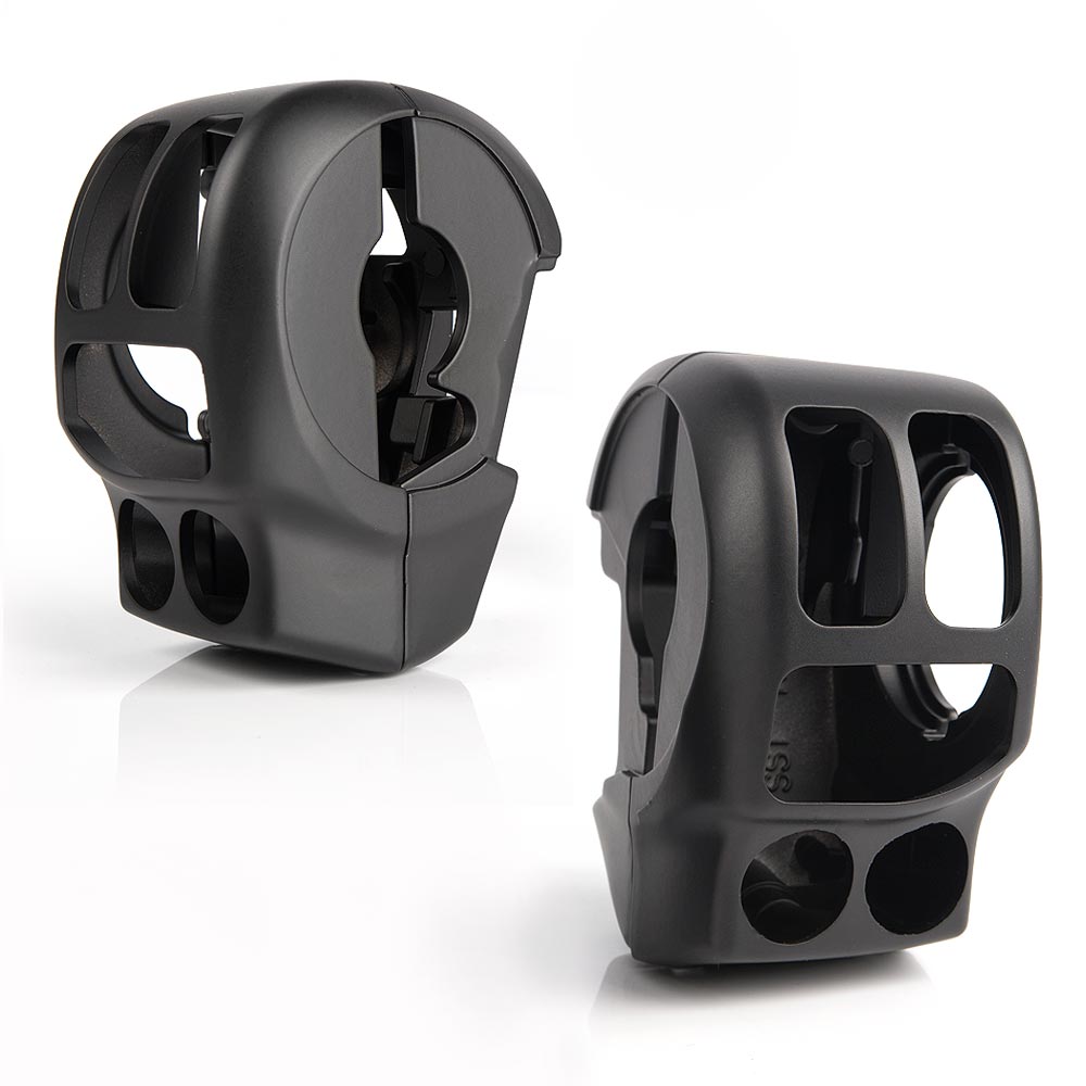 Chrome/Black Hand Control Switch Housing Cover For Harley