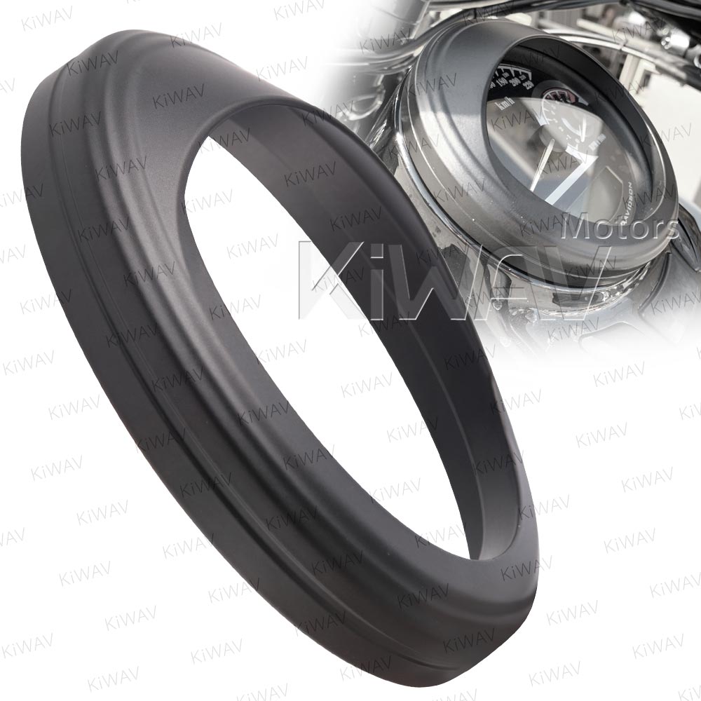 5 inch speedometer trim ring visor black