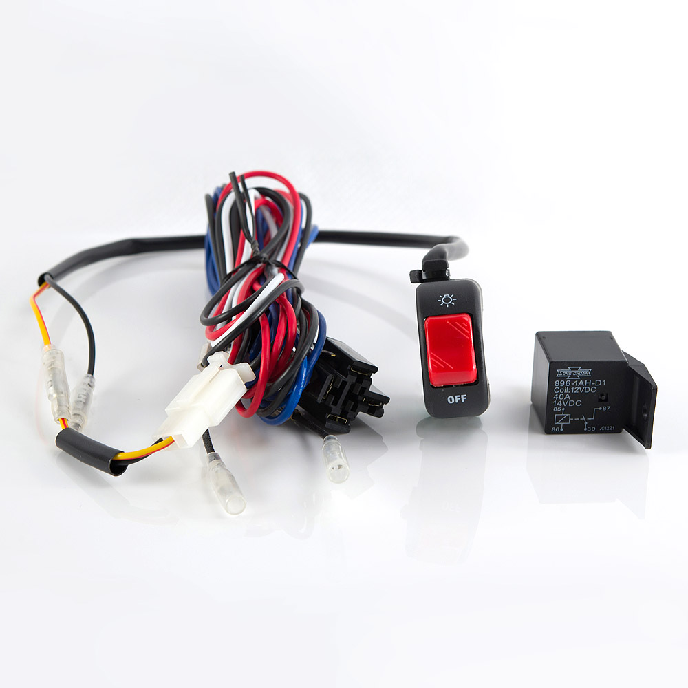 WK-003 wiring kit with black fog light switch black of 7/8 inch