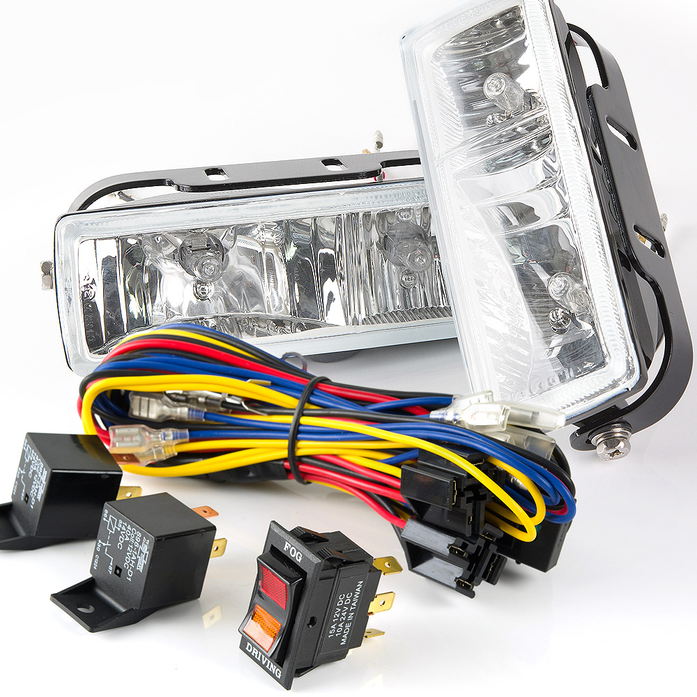 Sirius NS159 Dual Fog and Driving Lamp & Wiring Harness Set