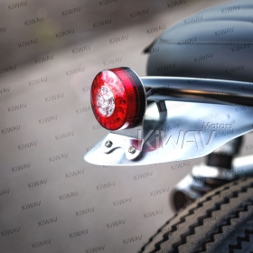 motorcycle LED tail light bracket silver