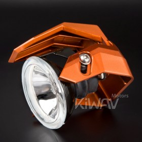 motorcycle fog auxiliary light orange fork tube mount KiWAV magazi