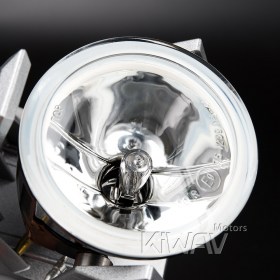 motorcycle fog auxiliary light silver fork tube mount KiWAV magazi
