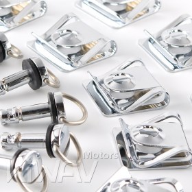 Magazi 1/4 turn Quick Release Fastener Motorcycle Scooter Fairing Clip on fairing fasteners 19mm 10 Pieces chrome