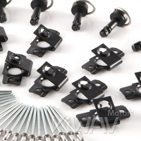 Magazi 1/4 turn Quick Release Fastener Motorcycle Scooter Fairing rivet on 19mm 10 Pieces Black