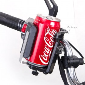 Magazi Motorcycle black Drink beverage cup Holder for Motorcycle, ATV, Scooter.
