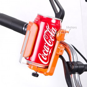 Magazi Motorcycle orange Drink beverage cup Holder for Motorcycle, ATV, Scooter.