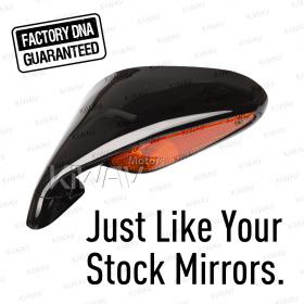 OEM quality replacement mirror FA-46 for MV Agusta F4 1000R black with turn signal 1 piece LH